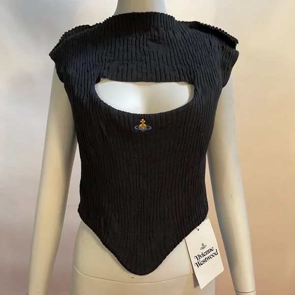 SOLD! Vivienne Westwood KATE CORSET BLK NWT IT40 - Picture 9 of 12